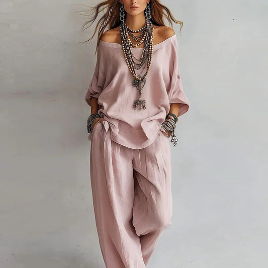 Paulina Off Shoulder Co-ord Set 0