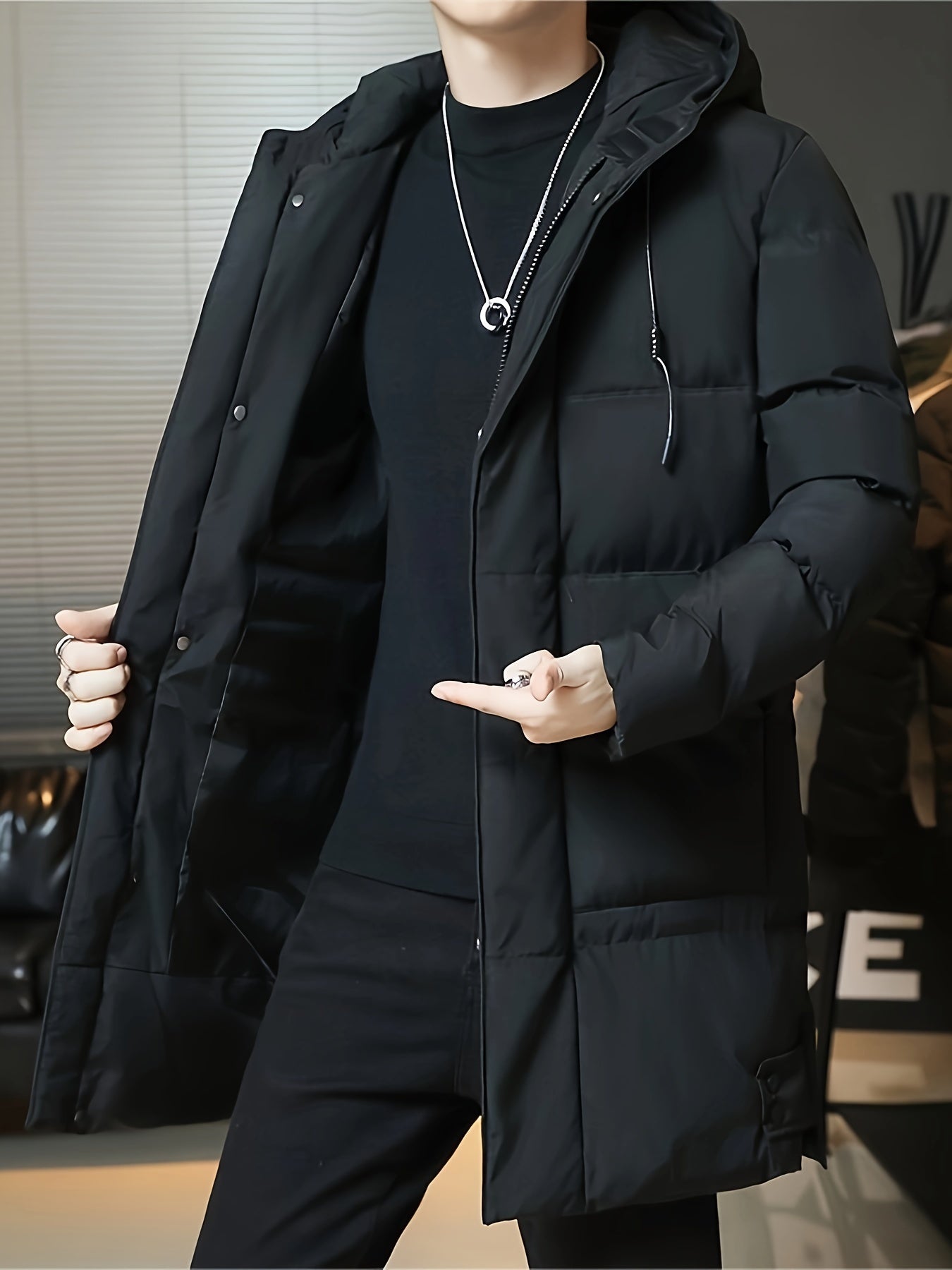 Rhett | Hooded Longline Padded Coat 2