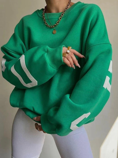 Women's Sweatshirt – Oversized Graphic Crewneck