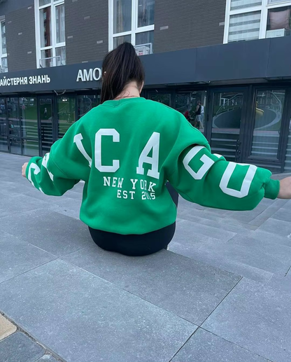 Women's Sweatshirt – Oversized Graphic Crewneck
