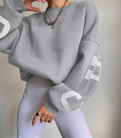 Women's Sweatshirt – Oversized Graphic Crewneck