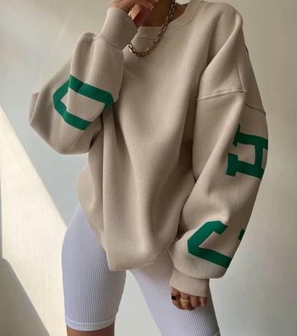 Women's Sweatshirt – Oversized Graphic Crewneck