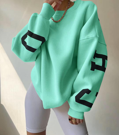 Women's Sweatshirt – Oversized Graphic Crewneck