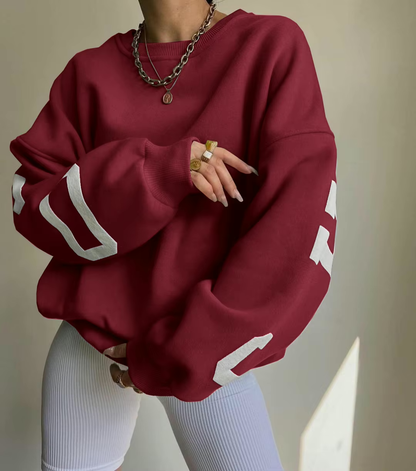 Women's Sweatshirt – Oversized Graphic Crewneck