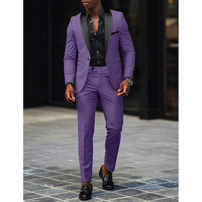 SINGLE BUTTON SUIT FOR MEN 10