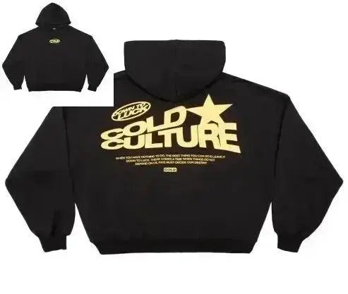 Women's Oversized Hoodie – Back Graphic Print, Ribbed Trim