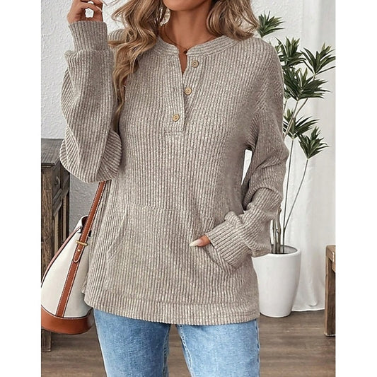 Sabine | Relaxed Henley Top 0