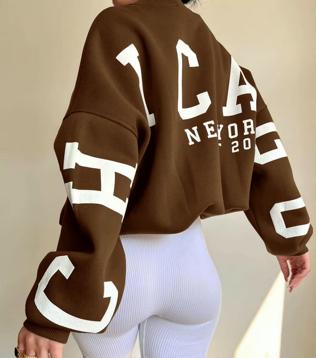 Women's Sweatshirt – Oversized Graphic Crewneck