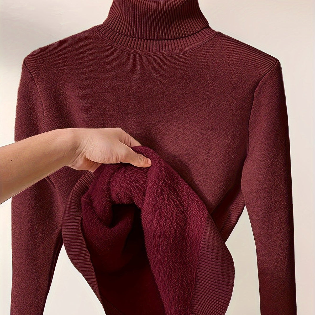 Selena | Cozy Lined High-Neck Sweater 9