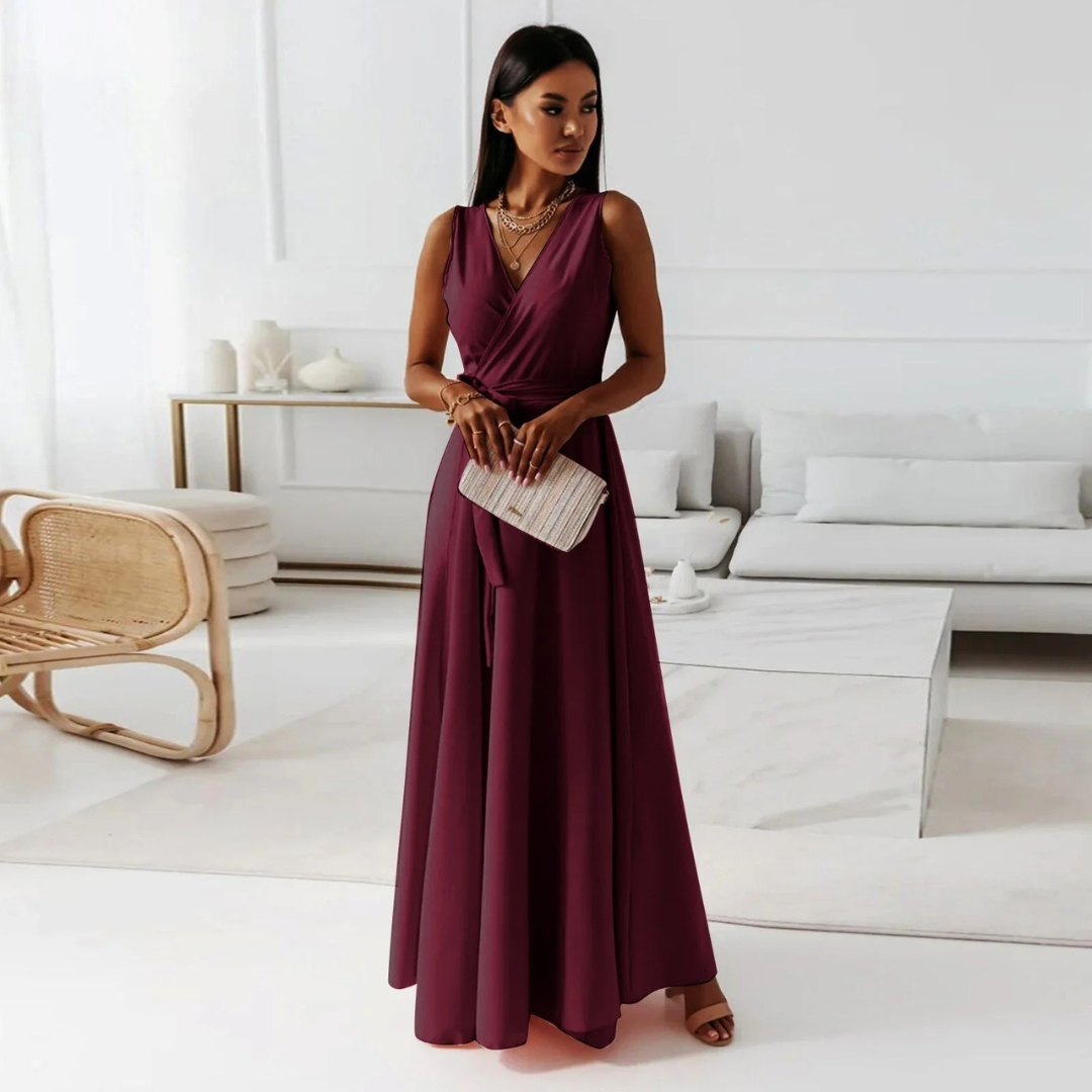Selma | Women's Flowing Wrap Maxi Dress 2