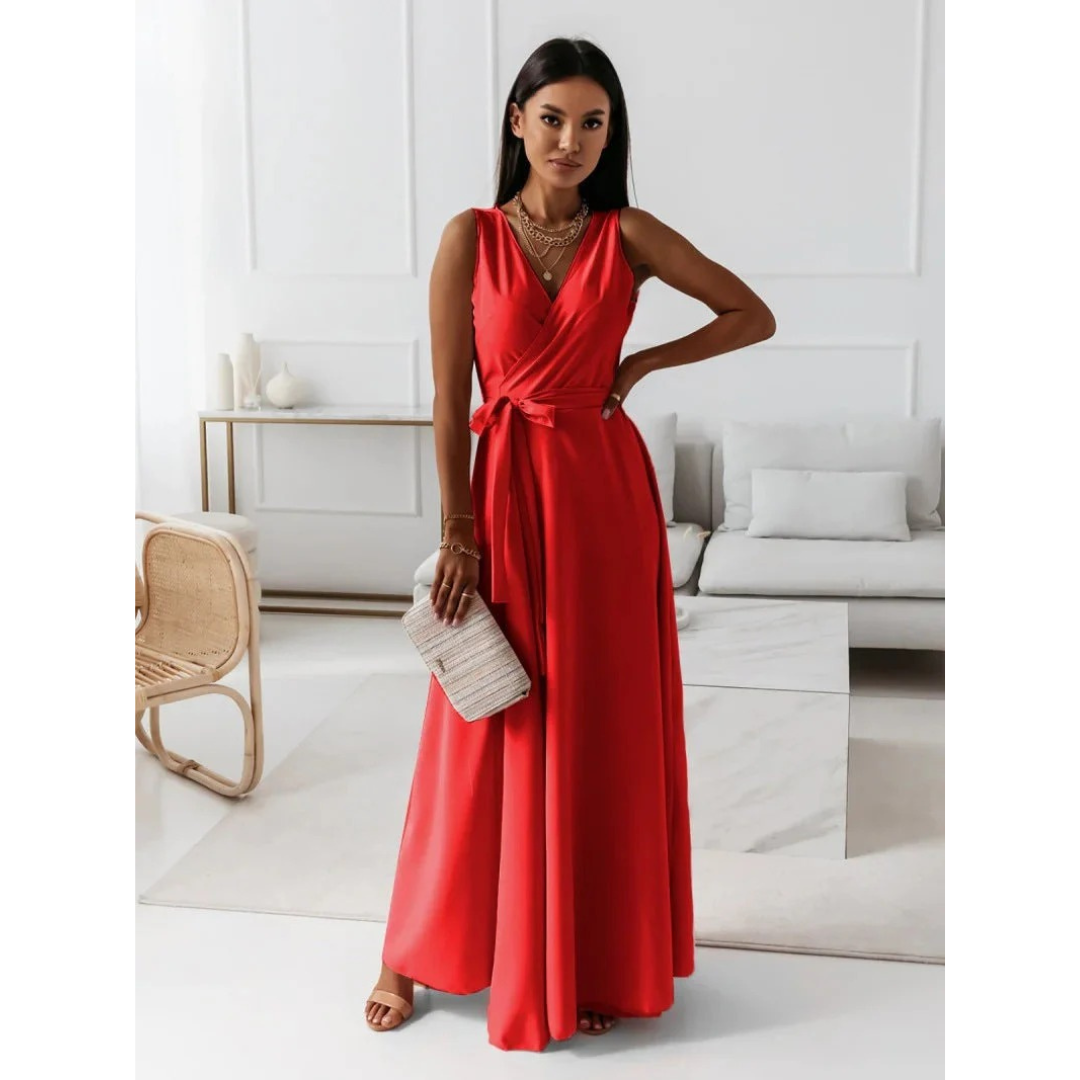 Selma | Women's Flowing Wrap Maxi Dress 3