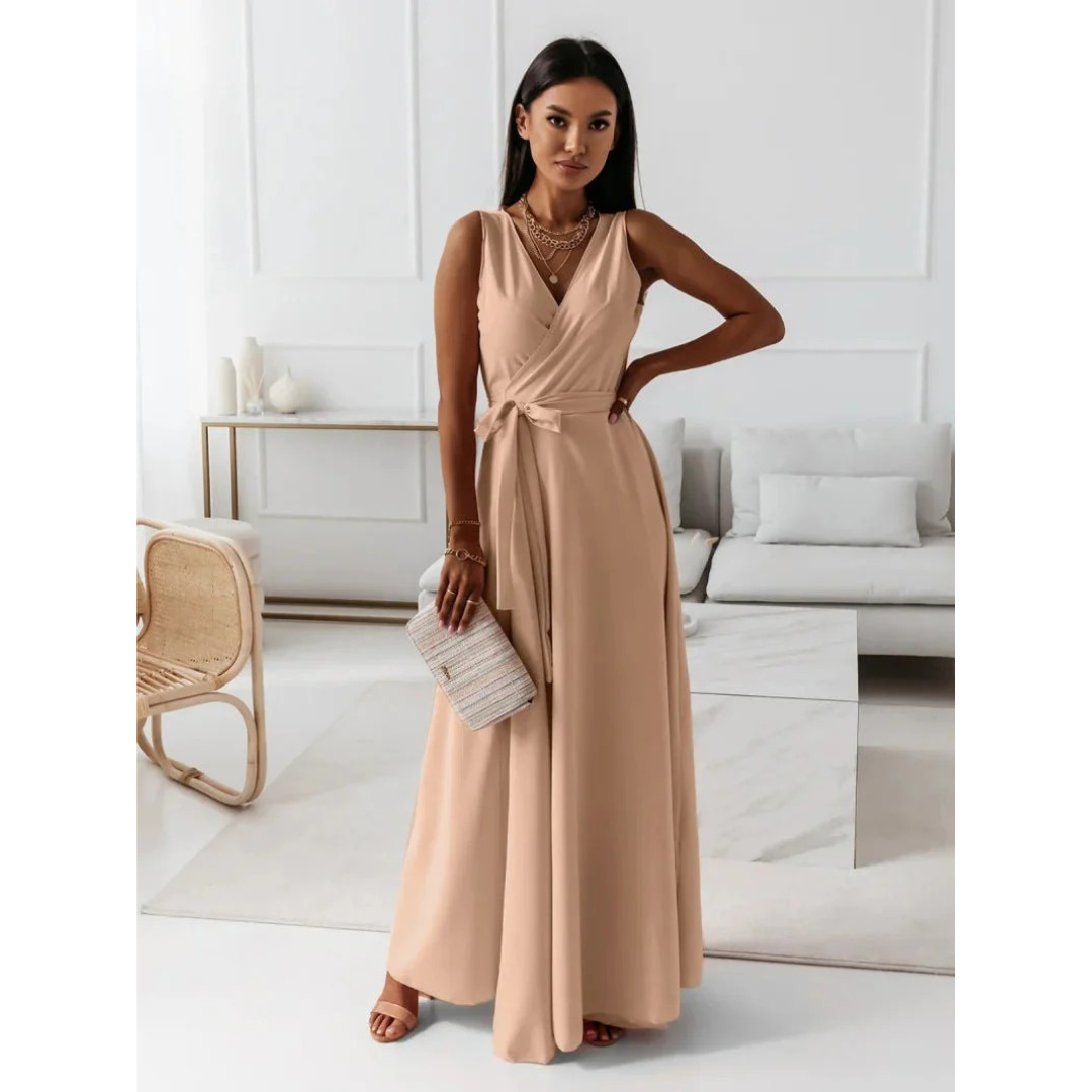 Selma | Women's Flowing Wrap Maxi Dress 4