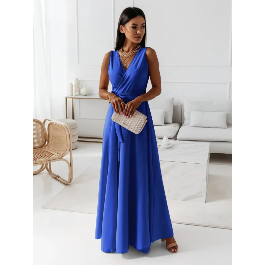 Selma | Women's Flowing Wrap Maxi Dress 6