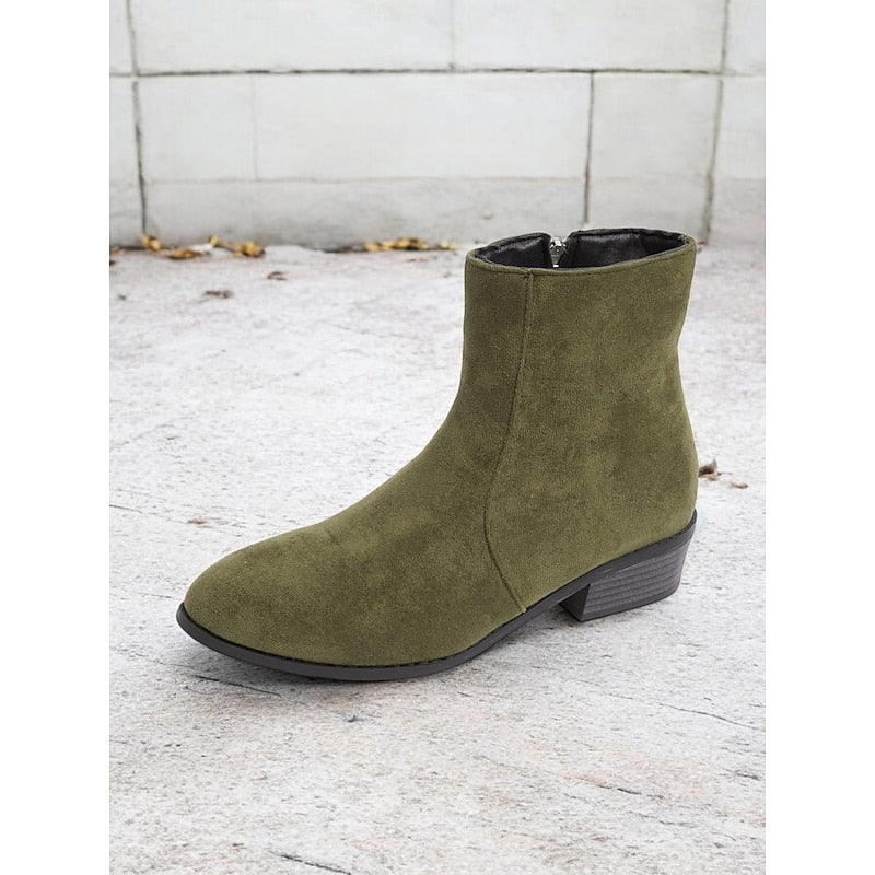 Sloane | Side-Zip Block Heel Ankle Boots 7