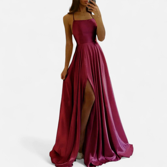 Soraya | Women's maxi dress with slit for wedding guests 0