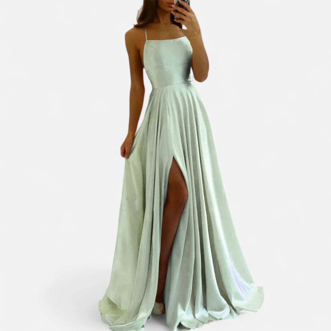 Soraya | Women's maxi dress with slit for wedding guests 4