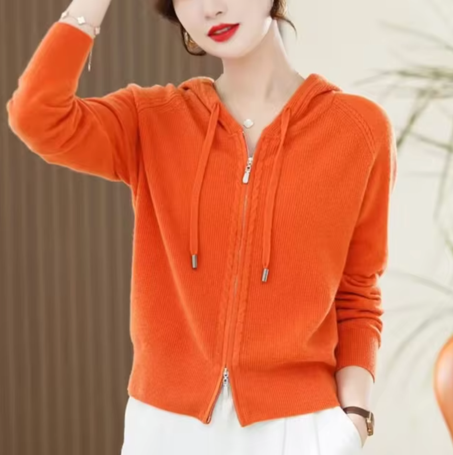 Tavira Knitted Cashmere Hoodie 4