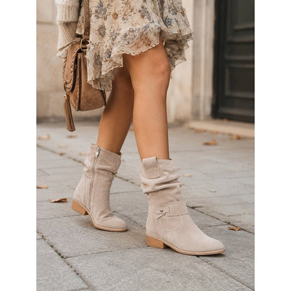 Tessa | Slouchy Buckle Ankle Boots 1