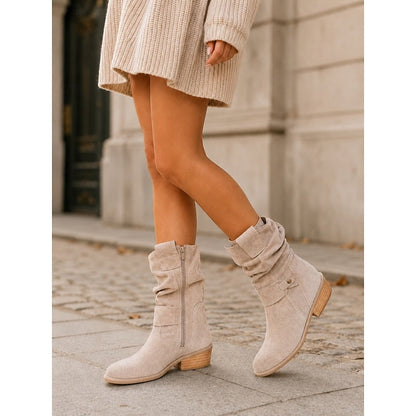 Tessa | Slouchy Buckle Ankle Boots 8