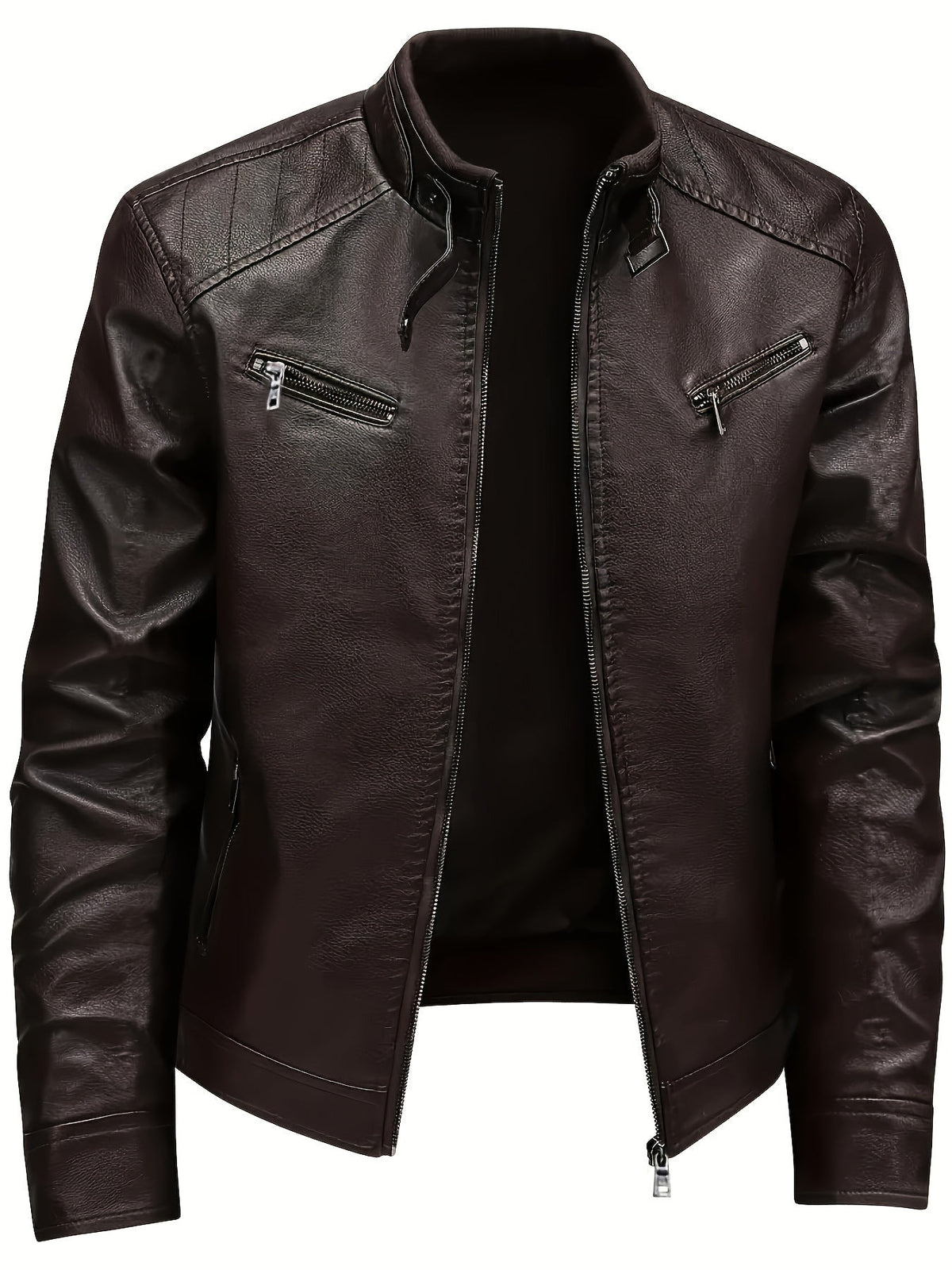 Tobias | Classic Stand-Collar Moto Jacket 1
