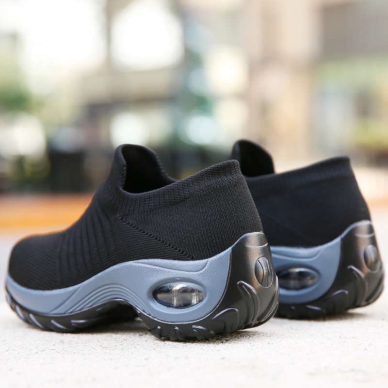 Women's Knit Slip On Sneakers with Air Cushion Sole