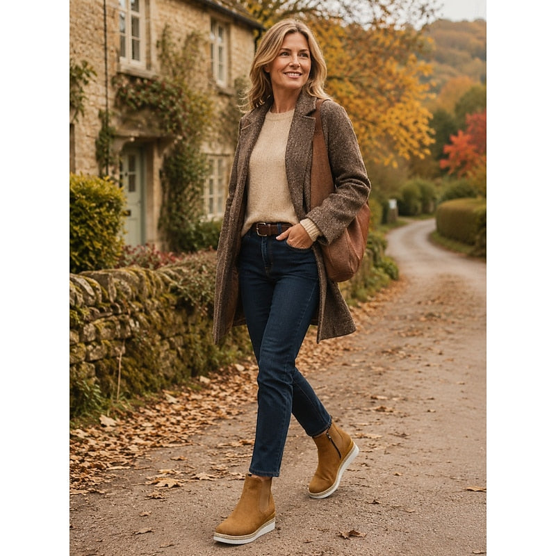 Vera | Cozy Wedge Ankle Boots 7