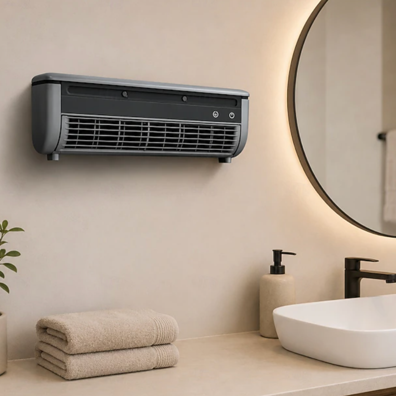 Wall-Mounted Air Cooler – Mist Fan, Compact & Silent 3