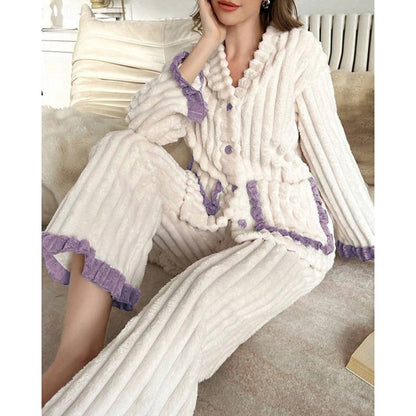Winifred | Cozy Ruffle-Trim Two-Piece Set 6