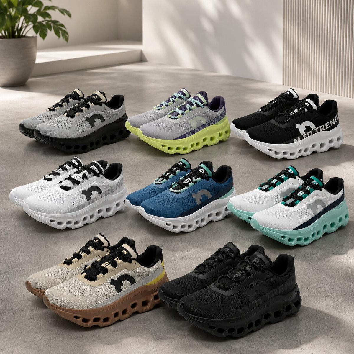 Men's Sneakers – Breathable Mesh, Cushioned