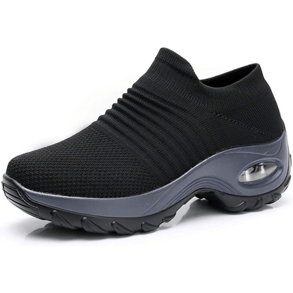 Women's Knit Slip On Sneakers with Air Cushion Sole