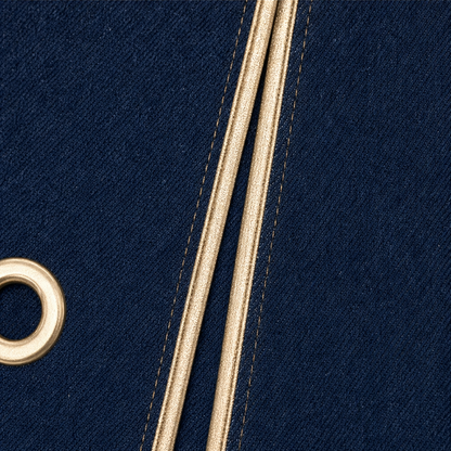 Women's Wrap Midi Skirt – Asymmetric, Gold Trim, Buckle Closure