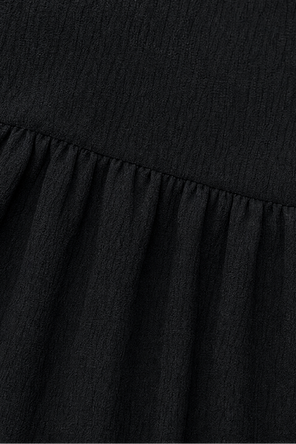 Women's Tiered Maxi Dress – Ruffled V-Neck, Woven Fabric