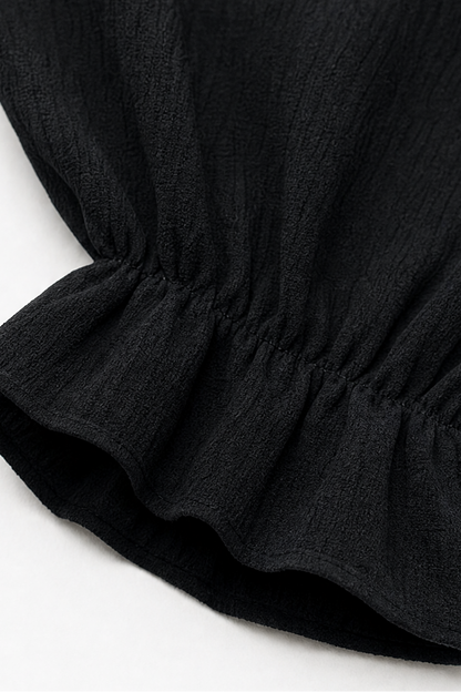 Women's Tiered Maxi Dress – Ruffled V-Neck, Woven Fabric