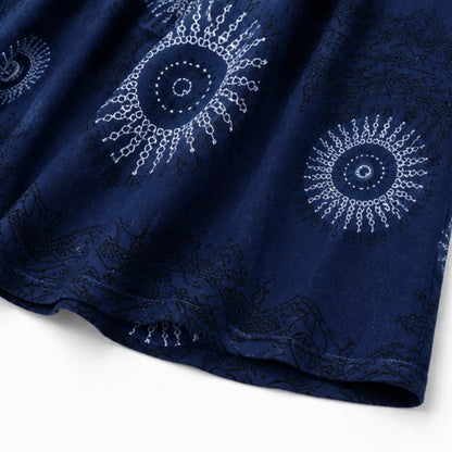 Women's Summer Mini Dress – Lace Yoke, A-Line Fit