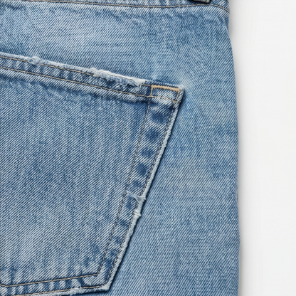 Women's Cropped Barrel Leg Denim Jeans