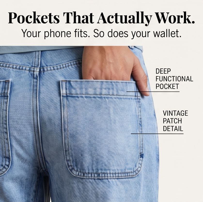 Women's Cropped Barrel Leg Denim Jeans