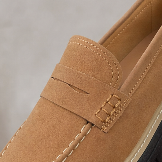 Women's Platform Loafers – Chunky Sole, Slip-On