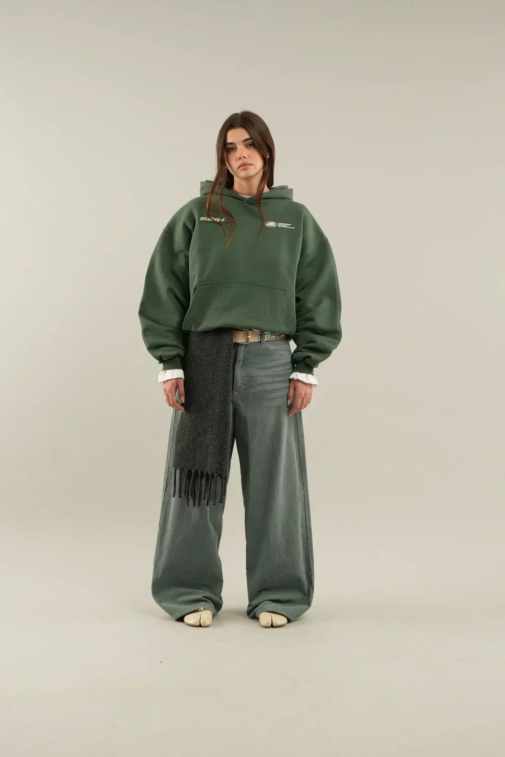 Women's Oversized Hoodie – Back Graphic, Dropped Shoulder