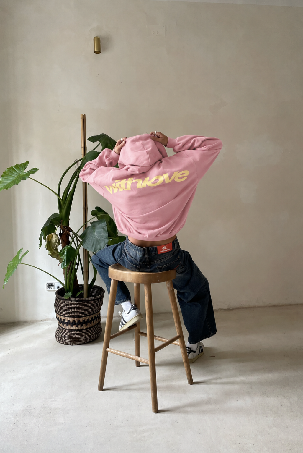 Women's Hoodie – Back Graphic Print, Relaxed Fit
