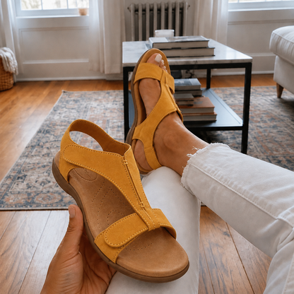 Women's Slingback Sandals – Adjustable Straps, Arch Support