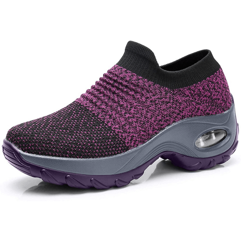 Women's Knit Slip On Sneakers with Air Cushion Sole