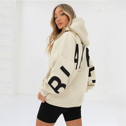 Women's Hoodie – Oversized, Graphic Back Print