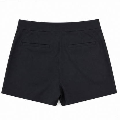 Women's High-Waisted Shorts with Front Pockets