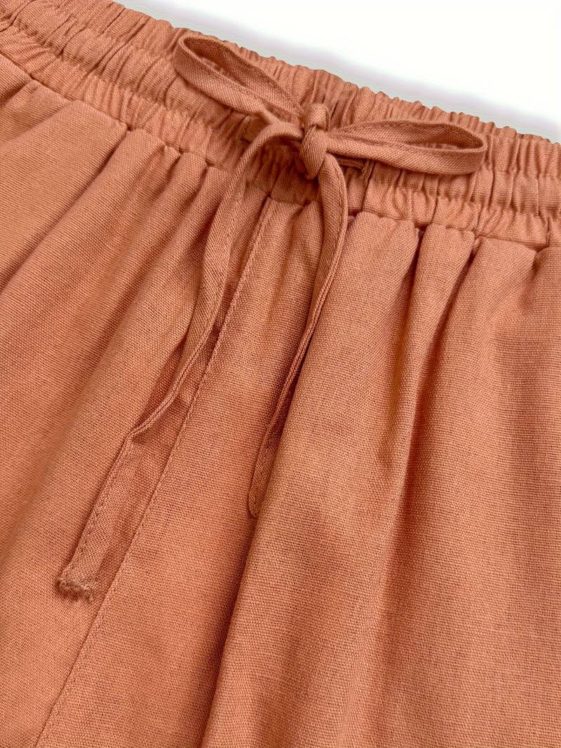 Women's Wide Leg Pants with Drawstring Waist