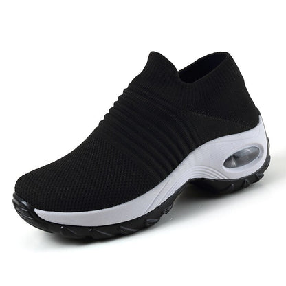 Women's Knit Slip On Sneakers with Air Cushion Sole